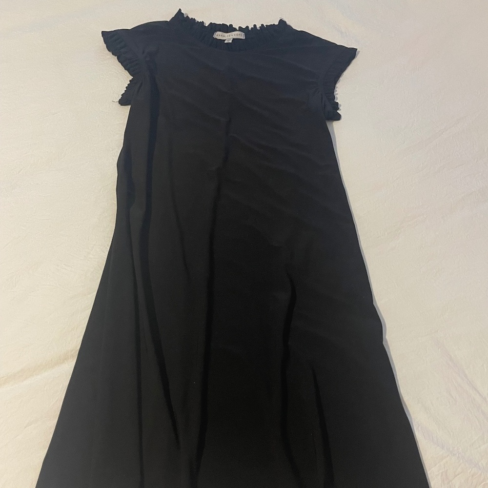 Small Black ruffle mini dress